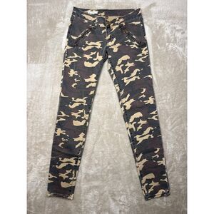 Kut From The Kloth Mia Toothpick Skinny Camo Print Womens 2 Green Brown